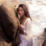 Teja Venkatesh Instagram – In the embrace of the sea, trying to wash away the pain.🌊 
Ft: @tejavenkateshoffl 
.
📸 @vdop_photography 
.
H&M: @noormakeup.sculpture 
.
Stylist: @muthunagaimurugesan 
.
Wardrobe: @sesha_bridalwear 
.
Drone shot @ajitricks_ 
.
Jewels @fineshinejewels 
.
#portrait #fashionable #westernfashion #beach #beauty #beautyshots #makeup #portraitphotography #tejavenkatesh #teja #trending #photoshoot
