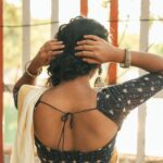 Teja Venkatesh Instagram - 🤍🤍✨✨ 📸 @snipershotphotography Saree @aneeqaofficial Makeup @shobsmakeover Draping @d_sareedrapist Hair @pooja_hairstylist_