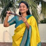 Teja Venkatesh Instagram - இனிய பொங்கல் நல்வாழ்த்துக்கள் 🎑✨🎋 #chennai #pongal #tamilnadu #tejavenkatesh #saree #sareelove #love #teja #tejainsaree