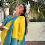 Teja Venkatesh Instagram - இனிய பொங்கல் நல்வாழ்த்துக்கள் 🎑✨🎋 #chennai #pongal #tamilnadu #tejavenkatesh #saree #sareelove #love #teja #tejainsaree