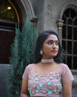 Teja Venkatesh Instagram - The princess couldn't help but feel a radiant joy as she adorned herself in the exquisite gown. 🤍🤍

📸 @asg_photography._ 
Makeup @preethiga_makeoverartistry_ 
Costume @aadmirah_by_sona