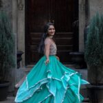 Teja Venkatesh Instagram - The princess couldn't help but feel a radiant joy as she adorned herself in the exquisite gown. 🤍🤍 📸 @asg_photography._ Makeup @preethiga_makeoverartistry_ Costume @aadmirah_by_sona