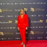 Terelu Campos Instagram - Anoche en los premios de la academia de la tv con total look de@carmelarosso. Todo al rojo q era su color favorito !!