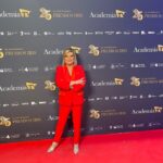 Terelu Campos Instagram - Anoche en los premios de la academia de la tv con total look de@carmelarosso. Todo al rojo q era su color favorito !!