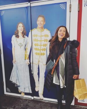 Teresa Castillo Instagram - Oh, you know, just hanging with my homies 😎😂😂😂😂 
#themusicmanbroadway  @lanceontheloose @suttonlenore @thehughjackman