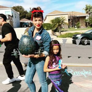 Teresa Castillo Instagram - Hosted our 2nd annual neighborhood pumpkin race yesterday and it was a blast! 🎃🏎