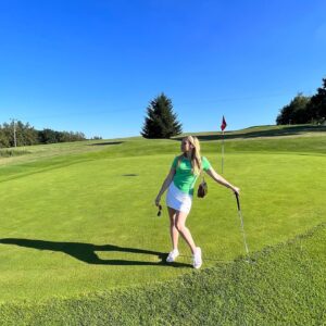 Tereza Taliánová Instagram - Golf time💚🤍
#golf #terezatalianova