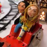 Teri Hatcher Instagram - A special #christmasvillage video with special guest star (puppets) @kithoover & @mariolopez Thanks @accesshollywood for this adorable sled🛷 Hope you enjoyed the tour. 😉 #happyholidays #merrychristmas #2023