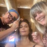 Teri Hatcher Instagram – Here’s a peek #bts #christmasatthechalet  filmed last May. So grateful for my decades long friendships with the brilliant @hairtastic & @makeupbydianemazur !!
For the multi talented & able to shoot a film in 12 days directer @lucieguest !!! 🎥 We also found time for awesome weekend wine tastings with @winebosstours in #kelowna 🍷Thanks also  to an unbelievably hard working crew and cast! !! Your efforts were vital!  As we head into the #holidayseason I wish everyone peace & love 🎄🎁🔔⛄️♥️Hope you catch this holiday heart warmer @lifetimetv NOV 25 th and on demand.