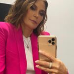 Teri Hatcher Instagram - Thanking my glam team for helping me brighten up a very early morning. So grateful to be out there talking about #midlovecrisis @hallmarkmovie You can watch this Sunday Oct 9 th. 9/8 Central #romcom #hope #laugh #ageisjustanumber STYLED by @thedollhaus.co