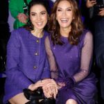 Teri Hatcher Instagram – Such a beautiful night of multigenerational fashion and creativity @marccain Fashion Week! Thank you! 💜

#marccainlovesfashionweek 
#blendboundaries 
#marccaingirls