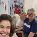 Teri Hatcher Instagram – Lots to fall in love with behind the scenes making #howtofallinlovebytheholidays  Mostly @actordanpayne 😘. And a hard working director and crew and the entire cast! I’d be nowhere without my glam team @hairtastic @rosyholosko  and I had a 1st on this film when a reviewer gave 3 sentences to complimenting my wardrobe (not to mention also liking the film) So shout out to stylist @taylororear & @riani_fashion  Check out the adorable @retr0roller who stunt doubled my skating (and lit a fire to keep learning new things) 🛼We had a great time on and off set in the gorgeous #toronto #niagra  So grateful. Let the holiday season bring in peace and joy 🎄🎁🔔♥️ Stream now for free @therokuchannel #howtofallinlove