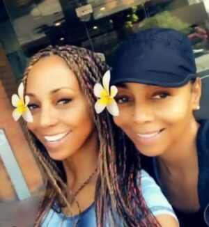 Terry Ellis Instagram - Shouting Happy Birthday to my bestie!! @hollyrpeete may this day be as special as you are to me. I am forever grateful for your friendship, love, laughter and support. I"m wishing you all the happiness, joy and blessings you've dedicated your life sharing with others.so lets toast it up!...cheers to another 30 years around the sun together. I love you! 💞 🎂 🥳 🎉 🎈 🎁 🎊 🍾 🥂 👩🏿‍🤝‍👩🏾#virgobesties♍❤♍💕 #bestiesforlife #doppleganger #solidasarock💎 #virgoseason #septembergirlsrock❤️🎉💋🎈🎂