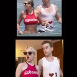 Tessa Netting Instagram - OUR ERAS TOUR OUTFIT: Taylor Swift & Tom Hiddleston at her iconic 4th of July “Taymerica” party in 2016 🇺🇸🫡 IN #TAYLORNATION WE STAN 👏👏👏 PS. OUR CONCERT LAST NIGHT WAS UNREAL 😭 #taylorswift #erastour #erastouroutfit #taylornation also!! the first shirt i’m wearing is from @buggirl200brand 😍
