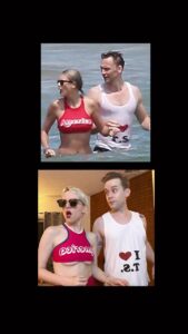 Tessa Netting Instagram - OUR ERAS TOUR OUTFIT: Taylor Swift & Tom Hiddleston at her iconic 4th of July “Taymerica” party in 2016 🇺🇸🫡 IN #TAYLORNATION WE STAN 👏👏👏 PS. OUR CONCERT LAST NIGHT WAS UNREAL 😭 #taylorswift #erastour #erastouroutfit #taylornation also!! the first shirt i’m wearing is from @buggirl200brand 😍