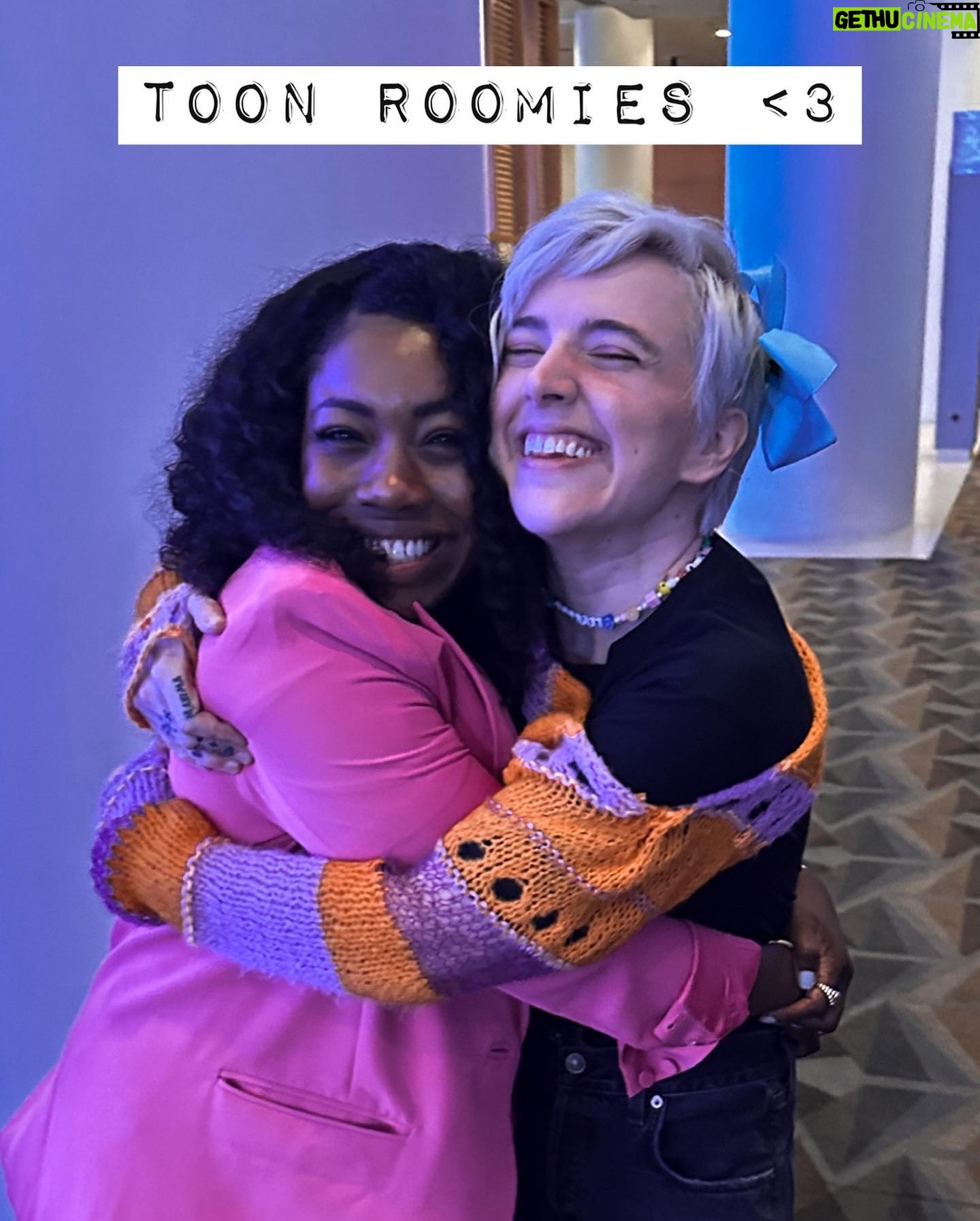 Tessa Netting Instagram - I couldn’t have said this any better so I’m reposting the caption of what my incredible toon roomie MS. BABS BUNNY HERSELF @ashleighcrystal said about our Tiny Toons screening at SDCC and more importantly HOW IMPORTANT THIS SAG-AFTRA STRIKE IS: Our SDCC23 panel was canceled and converted into a screening, so we converted that into a display of #unionsolidarity. ✊🏾💪🏾We watched alongside all the amazing fans of the show, as fans ourselves, and lemme tell ya. That #unionstrong hits different when seeing for the very first time all of the hard work that goes into these massive productions. Writers, voice actors, designers, editors, board artists, all of us!! As creatives we put our heart souls into this work. It's our dream to be here. We've trained, fought, many of us have cried and even gone broke pursuing it. I'm so grateful for a union that recognizes the true value of its workers. We're in partnership with the AMPTP, but our needs are not being met and we're the ones being punished for it. It isn't fair and it isn't right, but we will keep fighting. We're worth the fight!! #payup #unionsolidarity #sagaftrastrong #sagaftrastrike 🪧🐰🪧🐰🪧🐷🪧🦆🪧🐥 Hi Tessa again - I love these toons very much !!! I love my actor friends and writer friends and industry friends and influencer friends - ANY FRIENDS whose lives and income and freakin’ happiness have been affected by this strike - STAY STRONG FRIENDS! THIS IS HARD! THIS SUCKS! But this strike is so important and what you are doing is so important not only so creatives can be able to make a living but for the future of entertainment & labor & humans keeping jobs that make them human ❤️
