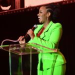 Teyonah Parris Instagram – Happy to have partnered with @boxlunchgifts for the opportunity to attend the #BoxLunchHolidayGala celebrating their collaboration with @feedingamerica and the incredible work they are doing to end hunger in our local communities. Truly an honor to present the ‘Community Outreach’ Award!! And thank you so very much for all that you do!! 🖤🖤🖤