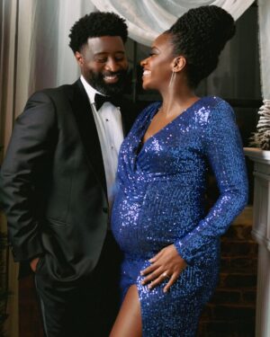 Teyonah Parris Instagram - When ya accidentally go more SLAAAAAY than SLEIGH for your Christmas photos!! 😩🤣

Merry Christmas & Happy Holidays, yall!!

So, It was our first time doing Holiday photos and we honestly didn't think about the fact that we should actually smile more for the Holiday vibe 🤣 🤦🏾‍♀️ We were clearly feelin it, doh! Soooo 🤷🏾‍♀️🤷🏾‍♀️🤷🏾‍♀️

Love yall and pray you're enjoying your family and loved ones!!