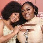 Teyonah Parris Instagram - "Leading the way with class, confidence, and intentionality, these incredible women are shifting the Global black narrative and shattering every glass ceiling as masters of their craft both in front of and behind the camera."-Essence Magazine Yup!! Thats exactly what they're doing!! What an amazing day celebrating my sis @thedaniellebrooks, and all the other beautifully talented sistas, at this years @Essence Black Women in Hollywood Luncheon!! I just about cried my lashes off from all the love and honor we got to shower Danielle with, and she deserves every bit of it! I'm just so so proud of her and grateful for our love and friendship. Love you, gal and keep on shiiinin!! Catch the show on Friday March 15th on @owntv and @streamonmax at 9pm EST.!! My sis gave us a good ol' sermon in that acceptance speech- you're not going to want to miss!!