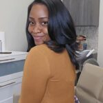 Teyonah Parris Instagram - Baby's first silk press!! 🤣 I like it, but also I feel bald, lol. And I'll want my poofy hair back in about 3 more hours!! 😩🤣🤷🏾‍♀️