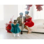 Teyonah Parris Instagram - Happy Holidays from our family to yours!! Our First Christmas as a Family of 3!! 🎄🖤🥰 Wishing you all a beautiful holiday with your loves ones!!