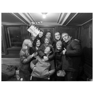 Thaddea Graham Instagram - Hands down the best experience of my life.

Thank you @brownjryan for creating this world for us to explore, @noemispanos and our Euston family for jumping on board alongside Chris Martin, and @chrisbaugh23 for steering us through some pretty unpredictable seas.

A massive thanks to our incredible crew in the production office, workshops and on the ground with us who kept us trucking forwards relentlessly and tirelessly - we’d be nothing without you. 

@louisekielycasting thank you for bringing all of these incredibly talented humans into the room and subsequently into my life - you found some quare good’ns 😈

We fell head over heels in love with each other and this city like absolute saps, made something we’re super proud of/ excited about and had some deadly craic whilst we were at it. Grateful doesn’t even begin to cover it. So proud of every single one of this team 💚

Wrecked (w/t) will be coming to you later this year on BBC3 🛳🐥☠️