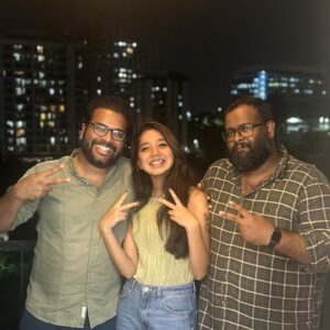 Thamanna Pramod Instagram - That yearly meet up ritual‼️
My two favorites. @akhilpaul_ _ my partner in crime and @anaskhan_offcl my teddy🤭🫂