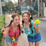 Thanaporn Rattanasasiwimon Instagram - เปิดก่อนได้ปูด !!! 🔫💦 ตื่นมาพร้อมความเขียว ช้ำไปทั้งตัว 55 เล่นน้ำหรือไปทำสงครามมาาาาา #มายฮาเร็ม #haremminee #songkran #สงกรานต์