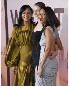 Thandiwe Newton Instagram - Feeling so much love for our @westworldhbo b****es today 🙏🏽 Everything these women have inspired in me (and countless others). Raw power. Intelligence. Compassion. Justice (and music! And fashion! Ha!) You’re the BEST. The antidote. And I love you #EvanRachelWood @tessamaethompson #ALutaContinua ♥️