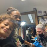 Thandiwe Newton Instagram – NOW I’m home. Got my post @westworldhbo Season 4 ink done by my homeboy @miles_chappers 

Every milestone is marked by Miles. 

Booker came along to watch. He designed a tattoo for me too, thank you baby. 

@frithsttattoo ☠️ go hard or go home

Xx Thandiwe

Oh yeah – wearing @ashish dope hoodie and @chanelofficial watch @bella_freud sparkly leggings that you can’t see 😋
And @sacaiofficial boots that I want grafted onto my ankles like permanent hooves.

I pissed IN the f***ing toilet 🙏🏽