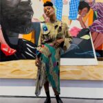 Thandiwe Newton Instagram - Art next to art 🙏🏽 Stunning pieces @kehindewiley @vogue Wearing @thebemagugu @sacaiofficial Make up by me using @chanelofficial Photo: @christianhogstedt 🤍 I used quite a lot of #Elnett hairspray to keep that bitch in place ;) Happy Friday Thandiwe (makes me so insanely happy to write my full name) x