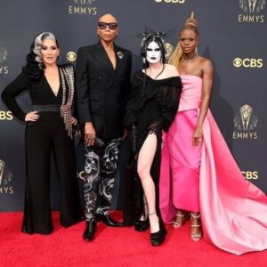 Thandiwe Newton Instagram - Argghhhhh!!!! 

BITCHES! 

The MOST @televisionacad wins for a Black artist in HISTORY!

@rupaulofficial NO ONE deserves it more. This man saves lives every day. He inspires and enthrals no matter who where what how.

He serves up life like it’s the best, most nutritious most excellent and blessed Goddamn meal, EVERY DAY. With so much sauce and spice and at the perfect MF temperature. He IS food. An absolute necessity to the health of humankind. A remedy. Chunks of divine nourishment. 

We love you baby.

Thank you thank you thank you for not giving up on YOU, no matter how hard the struggle, and in so doing, showing us how magnificent we are. 

You are divine. Bona fide.

Xx Thandiwe 

@michellevisage @gottmik @the_symonee