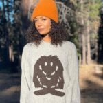 Thandiwe Newton Instagram - Nice pics Booker! And my darling friend @taookamoto started a company with her hubby @abodeofsnow I LOVE this sweater #Yeti #Cashmere #ethicalfashion Check them out and get snuggly Thandiwe and Booker x Hat: @theelderstatesman Sneakers: @nike @gatorade 🤣 Sweats: @aviatornation Booker: @munsterkids @rockyourkids @nike