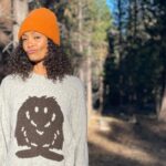 Thandiwe Newton Instagram - Nice pics Booker! And my darling friend @taookamoto started a company with her hubby @abodeofsnow I LOVE this sweater #Yeti #Cashmere #ethicalfashion Check them out and get snuggly Thandiwe and Booker x Hat: @theelderstatesman Sneakers: @nike @gatorade 🤣 Sweats: @aviatornation Booker: @munsterkids @rockyourkids @nike