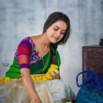 Thanuja Puttaswamy Instagram - HaPpY Mahashivaratri 🔱 . . . . . Saree ; @sudikshaa_dudyala ❤️ Ps; @sandeepgudalaphotography ❤️
