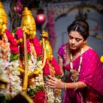 Thanuja Puttaswamy Instagram - HaPpY Ram Navmi May lord Rama bless you with eternal peace & prosperity. . . . . . . . . Outfit: @aarushireddylabel Pc: @vrazz_concepts Jewellery: @akshithaatrendz #festival #happy #god #rama #❤️