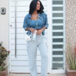 Thauny Raquel Instagram – Outfit of the day 🤍 

#meujeansdamyller #ootd #outfit #moda #lookdodia