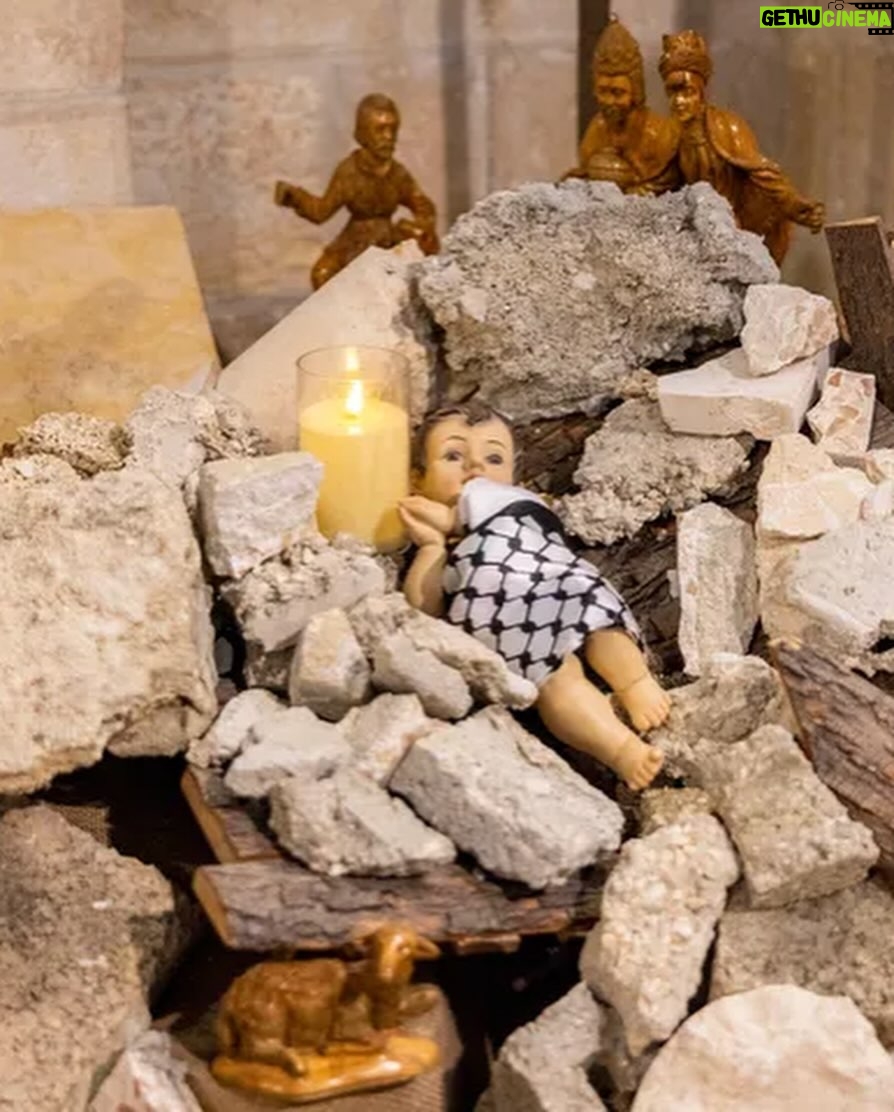 The Blessed Madonna Instagram - I have said the word, “Bethlehem” in every Christmas pageant I was in from the time I could barely speak. This place will be on the lips of every single man, woman and child reading the Christmas story tonight. I’m probably like a lot of people. For all the times I invoked this place, I never thought about where it really was or what life was like for the people who lived there until I visited on an artist’s retreat and found myself staring Bethlehem in the face, or I should say, staring into a wall: in Palestine. The reality was stark and changed me forever. I’m a recovering Catholic. I struggle with what I think it means to be saved. I don’t have the faith of a child. I have the faith of a conflicted, angry, sad adult. I don’t think being saved means we get to go to Disneyland when we die. I don’t think it means God will always spare us from man’s inhumanity to man. I think if God is real, he can handle my anger and grief tonight when I think about what is happening in Bethlehem. As best I can reckon being saved means to be saved from what I would do to others. If I am saved, I’m saved from my own anger and wrath. If I’m saved, I’m saved from overlooking what we would do to the least of us. “‘You shall love your neighbor as yourself.’ There is no other commandment greater than these.” In Bethlehem, there is no celebration in manger square at the Church of the Nativity for the first time in the modern era. This is almost nothing but grief and genocide. I know deep in my heart, I have to be a witness to this. We have to see it. I don’t have anything complex or deep to say. It’s very simple. There is not one person who would not be made better, who would not be saved by a ceasefire. Saved from violence and from the sin of violence. Saved from trespasses and save from those who would trespass against them. Tonight there are untold women like the Mary in our nativity plays with nowhere to give birth, hospitals across Palestine in rubble. This has to end. #ceasfirenow Peace. 🕊️