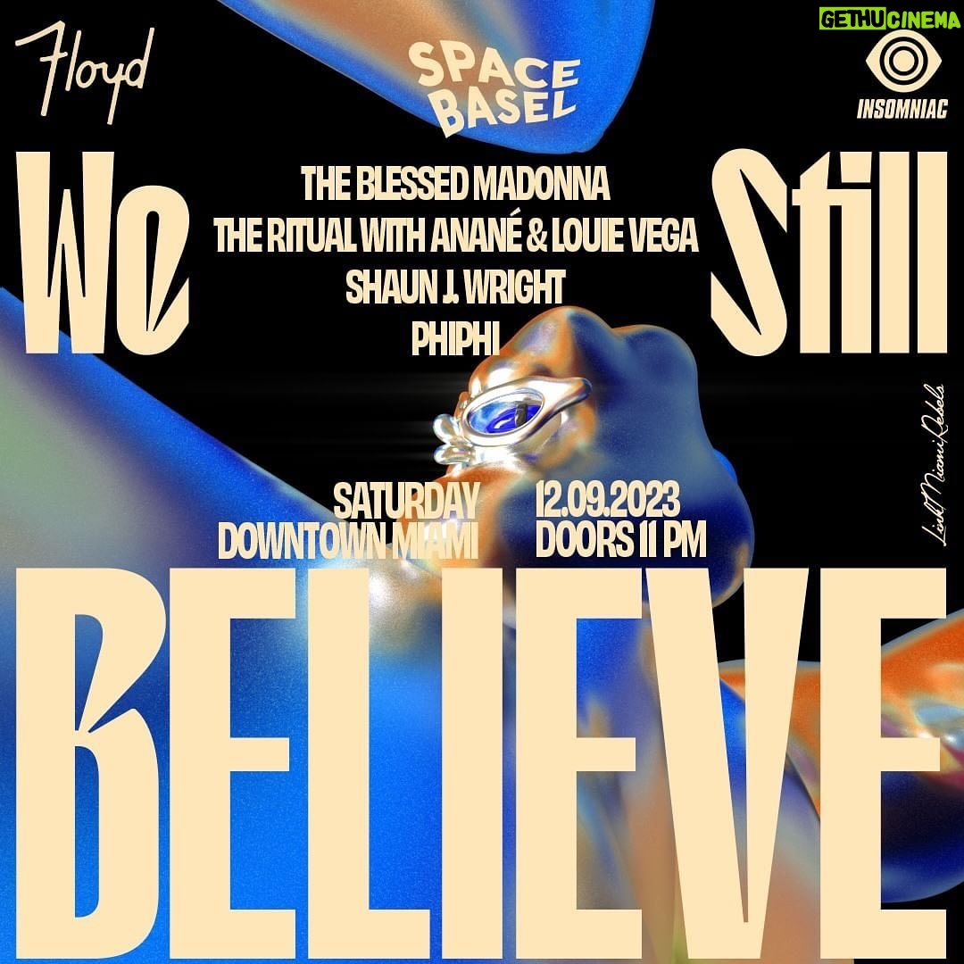 The Blessed Madonna Instagram - @floydmiami i hope you're ready to get down down down at WSB this Saturday. @ananesworld @louievega @shaunjwright and @phoenixphiphi all in the house too.