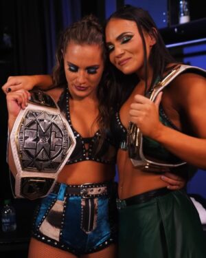 Theresa Lee Schuessler Instagram - A big congratulations to my former tag team partner for getting drafted to Raw! Even though I still hate you… you’re one of the hardest working people I know and are going to absolutely kill it on the main roster 💪🏼
.
.
Be sure to tune in tonight for Night 2 of the WWE Draft!