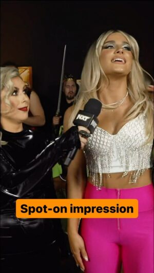Theresa Lee Schuessler Instagram - How would you rate @fallon_wwe’s @tiffanywwe impression? 😂