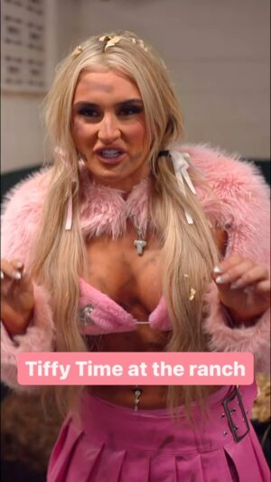 Theresa Lee Schuessler Instagram - Safe to say @tiffanywwe wasn’t the biggest fan of her day at the ranch 🤭