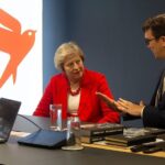 Theresa May Instagram - Took a break from Conservative Conference to visit @hopeforjusticeintl - a charity dedicated to fighting human trafficking & supporting victims. This committed team in Manchester is working to end exploitation all around the world.