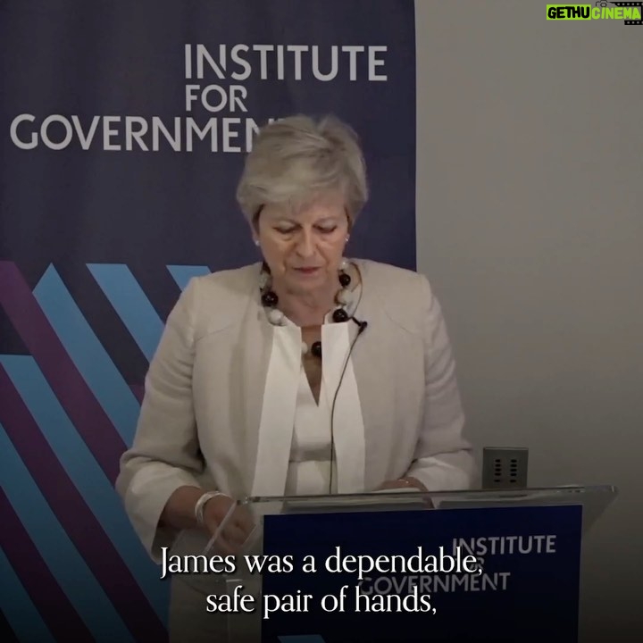 Theresa May Instagram - It was a privilege to deliver the James Brokenshire memorial lecture today. James was a dedicated public servant. He embodied decency, honesty & integrity. I spoke about how we can do more to live up to those values. 📹 Watch: https://www.instituteforgovernment.org.uk/events/james-brokenshire-lecture