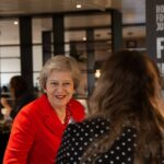 Theresa May Instagram - Took a break from Conservative Conference to visit @hopeforjusticeintl - a charity dedicated to fighting human trafficking & supporting victims. This committed team in Manchester is working to end exploitation all around the world.