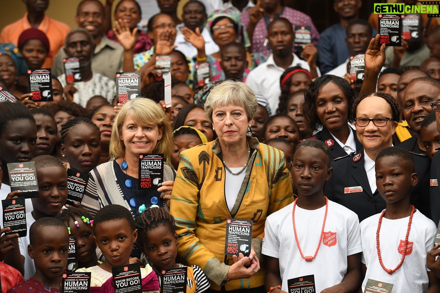 Theresa May Instagram - Nine years ago today the Modern Slavery Act became law. It was truly world-leading legislation, putting the UK at the forefront of tackling this heinous crime. But today there are 50 million people trapped in slavery and forced labour around the world. That’s why I launched the Global Commission on Modern Slavery & Human Trafficking. The Global Commission brings together leaders from politics, business, academia & civil society. Together we will mobilise the evidence base, facilitate international collaboration & drive action on exploitation up the political agenda. Find out more at www.modernslaverycommission.org