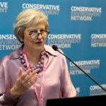 Theresa May Instagram - Net Zero isn’t a cost to be minimised – it’s the growth opportunity of the century, worth £1 trillion to British business by the end of the decade. A pleasure to be in Manchester speaking to @conservatives members at #CPC23.