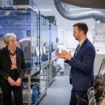 Theresa May Instagram - Yesterday I visited Salisbury, six years on from Russia’s brazen use of a chemical weapon on British soil. It was a pleasure to thank staff at @dstlmod Porton Down for their professionalism — and for everything they do away from public view to keep our country safe.