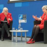 Theresa May Instagram – Pleasure to mark #IWD2023 earlier this week by speaking to military personnel at @natomaritime Northwood on leadership & military success. Women remain underrepresented in leadership roles, but we are making good progress.