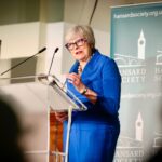 Theresa May Instagram - It was an honour to give the inaugural @hansardsociety Churchill-Attlee Democracy Lecture. At a time when the resilience of our democratic values are being tested like never before we must do all we can to defend them.